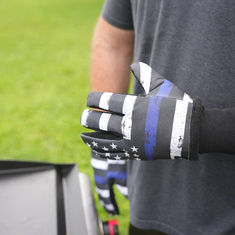 Rescue Grilling Gloves Thin Blue Line Edition