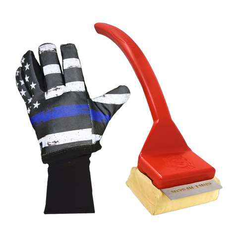 Father's Day Pack: 1 Grill Brush w/ Scraper + 1 Rescue Gloves